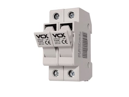 Pojistkový odpojovač VCX CFPV-32, 2P, 32A, 1kV, na DIN lištu