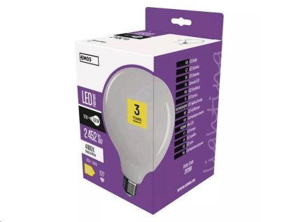 LED žárovka EMOS ZF2181 Filament G125 18W E27 neutrální bílá