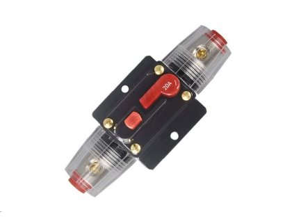 Proudový jistič DC 12-24V /  20A v pojistkovém pouzdře