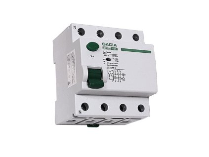 Proudový chránič GACIA PR8NM typ AC /40A/30mA/4P/6kA