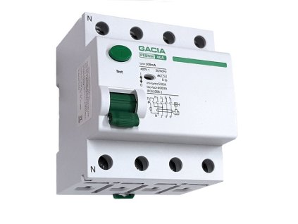 Proudový chránič GACIA PR8NM typ AC /40A/100mA/4P/6kA