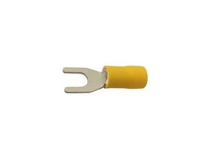 Vidlička kabelová 5,3mm žlutá (SV 5,5-5)