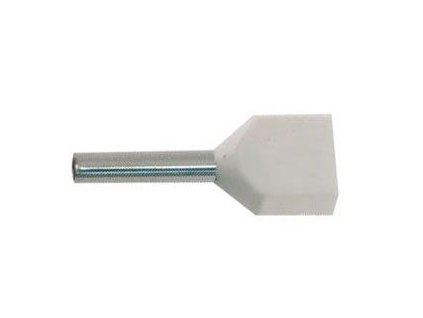 Dutinka pro dva kabely 0,5mm2 bílá (TE0,5-8)