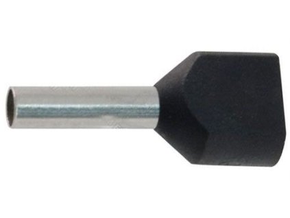 Dutinka pro dva kabely 1,5mm2 černá (TE1,5-12)