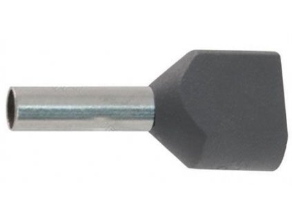 Dutinka pro dva kabely 2,5mm2 šedá (TE2,5-10)