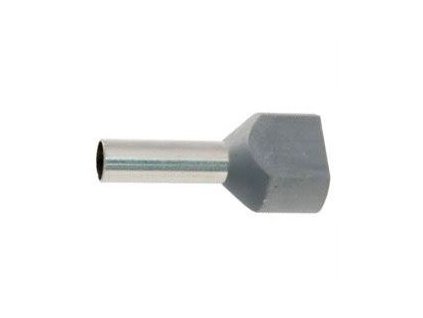 Dutinka pro dva kabely 4mm2 šedá (TE4-12)