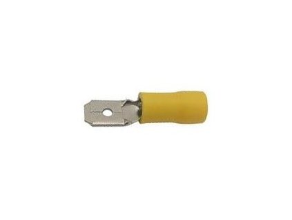 Faston-konektor 6,3mm žlutý pro kabel 4-6mm2
