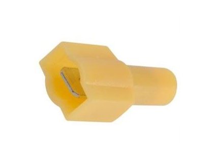 Faston-konektor 6,3mm žlutý,kabel 2,6-6,7mm2 plná izolace