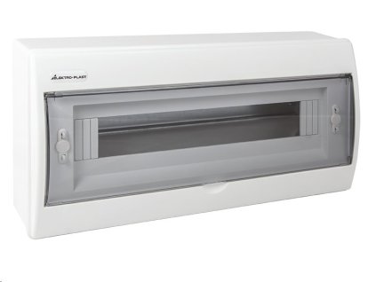 Rozvaděč RN-18 Fala (N+PE) IP40 plastový 1x18 nástěnný / průhledné dveře