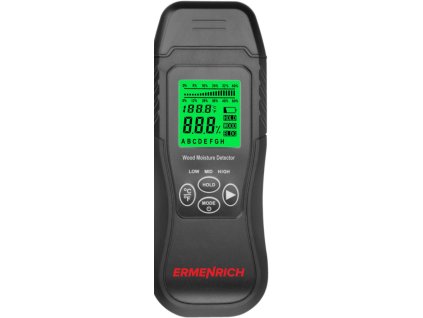 Měřič vlhkosti dřeva a stavebních materiálů Ermenrich Wett MW30