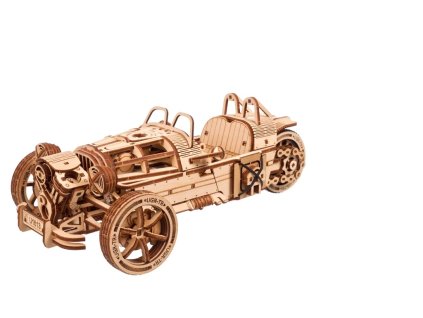 Ugears 3D dřevěné mechanické puzzle Tříkolka UGR-S