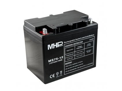 Baterie olověná  12V / 75 Ah MHPower MS75-12
