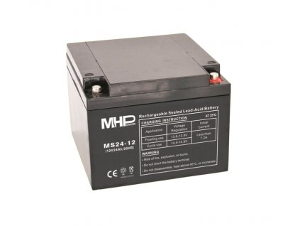Baterie olověná  12V / 24 Ah MHPower MS24-12