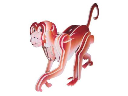 Woodcraft Dřevěné 3D puzzle opice