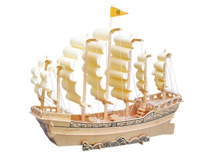 Woodcraft Dřevěné 3D puzzle loď plachetnice P131