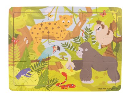 Bigjigs Toys Dřevěné puzzle jungle