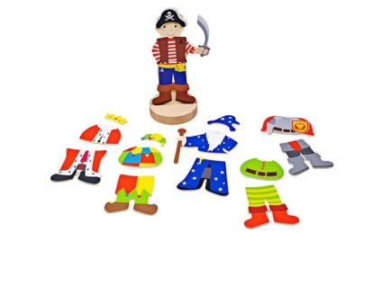 Bigjigs Toys Magnetické oblékací puzzle mystické postavy