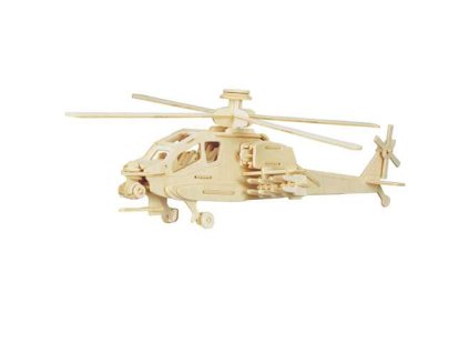 Woodcraft Dřevěné 3D puzzle vrtulník Apache