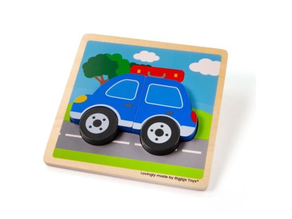 Bigjigs Toys Vkládací puzzle Auto