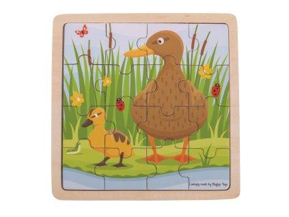 Bigjigs Toys puzzle Kačenka s káčátkem