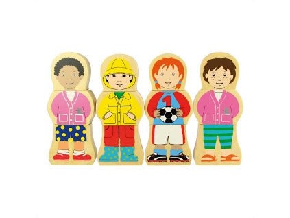 Bigjigs Toys Dřevěné puzzle národnosti