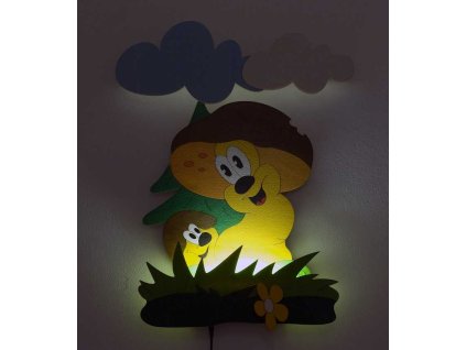 DoDo Dětská LED lampička hříbci