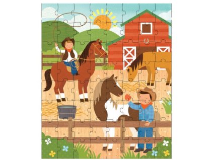 Petit Collage Puzzle v tubě Na ranči