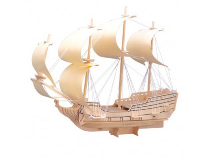 Woodcraft Dřevěné 3D puzzle loď plachetnice orel