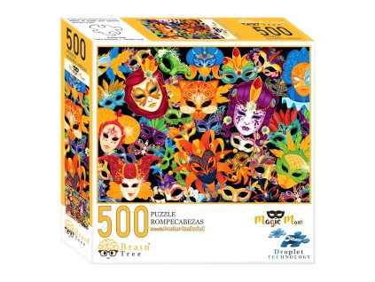 Brain Tree Puzzle Kouzelné masky 500 dílků