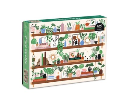 Galison Puzzle Police s rostlinami 1000 dílků