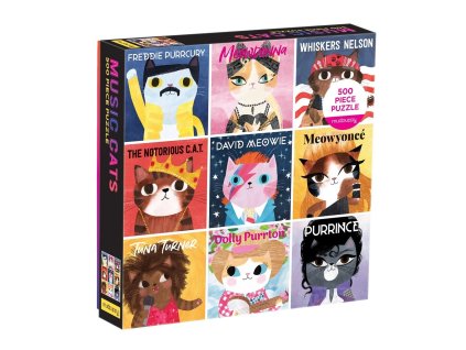 Mudpuppy Puzzle Music Cats 500 dílků
