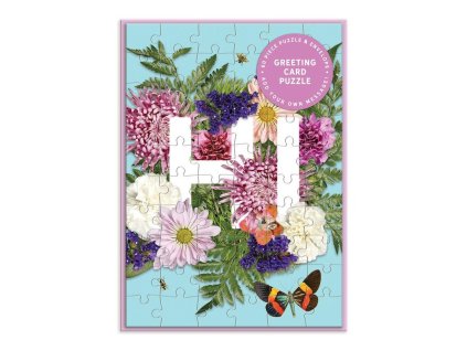 Galison Puzzle Květinové přání 60 dílků