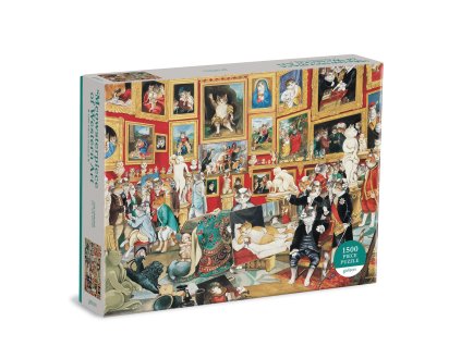 Galison Puzzle Tribuna Uffizi s kočkami 1500 dílků