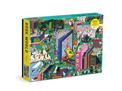 Galison Puzzle Knižní svět 1000 dílků