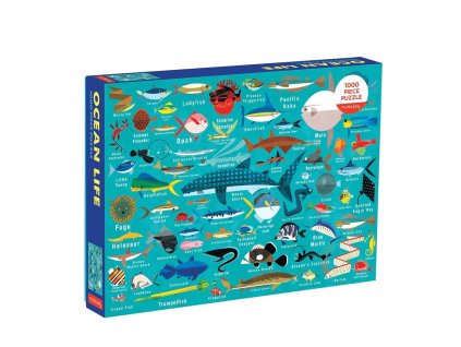 Mudpuppy Puzzle Život v oceánu 1000 dílků