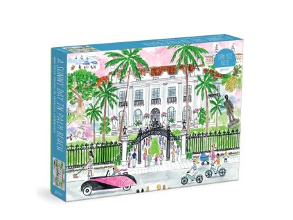 Galison Puzzle Slunečný den v Palm Beach 1000 dílků