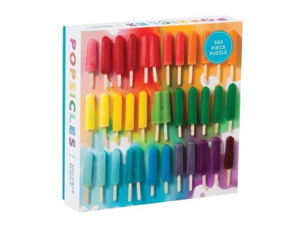 Galison Puzzle Duhové nanuky 500 dílků