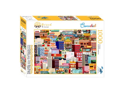 Brain Tree Puzzle Přeplněné město 1000 dílků