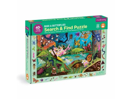 Mudpuppy Puzzle Brouci a motýli 64 dílků