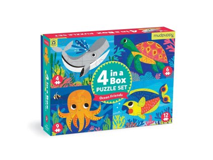 Mudpuppy Puzzle Oceán sada 4 v 1