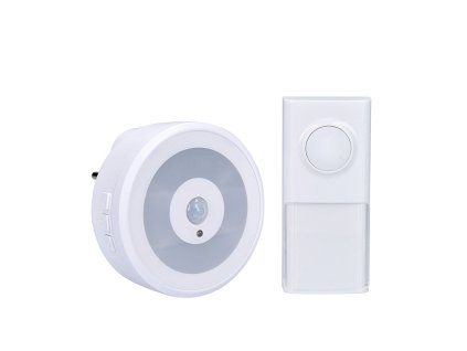 SOLIGHT 1L72 Zvonek domovní bezdrátový bílý s detektorem pohybu