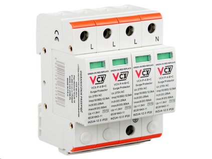 Přep. ochrana VCX P-4-B+C AC třída T1T2 (B+C) 4P 12.5kA s jiskřištěm