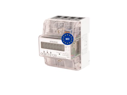 Elektroměr DTS 353C 80A MID, 4,5mod., LCD, 3-fáz., 1-tar., fakturační