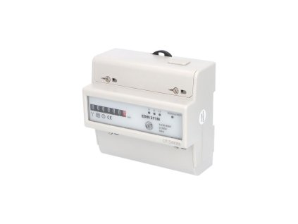 Elektroměr EDIN 371M, 100A, 7mod., mechanický číselník, 3-fáz., 1-tar., podružný