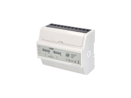 Elektroměr EDIN 372M, 100A, 7mod., mechanický číselník, 3-fáz., 2-tar., podružný