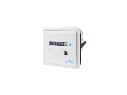 Počítadlo provoz. hodin ORBIS CONTA EMP 12/80V DC, šedé, do PANELU, s rám., 55x55mm