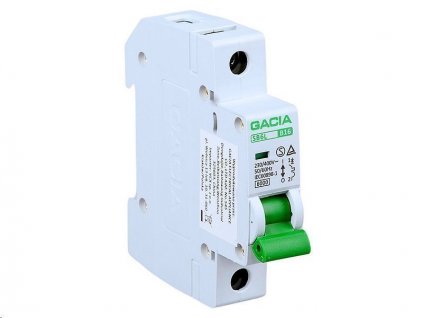 Jistič GACIA SB6L 230V/32A/C/6kA/1P na DIN lištu