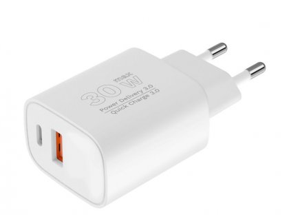 Kruger&Matz KM0855 USB A+C nabíjecí adaptér 30W QUICK CHARGE