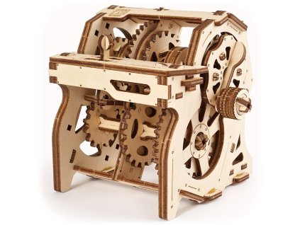 Ugears 3D dřevěné mechanické puzzle STEM výuková převodovka