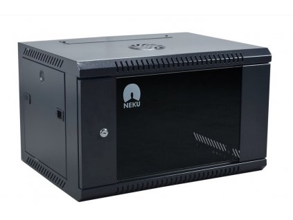 RACK skriňa závesná NEKU 19" 6U 450mm, čierna